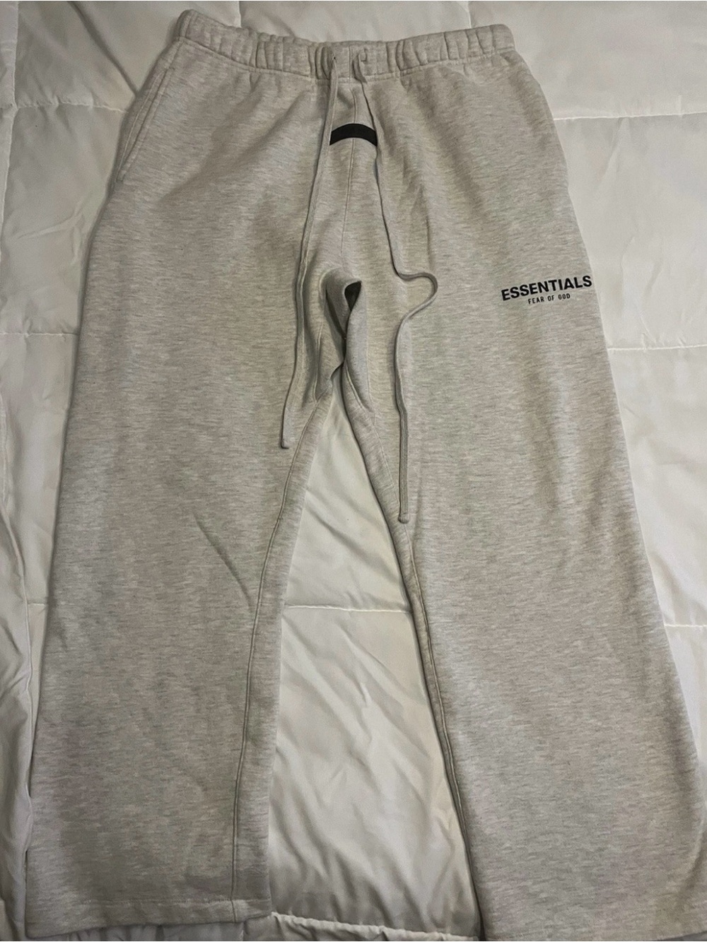 ESSENTIALS Fear Of God Light Gray Sweatpants size Large